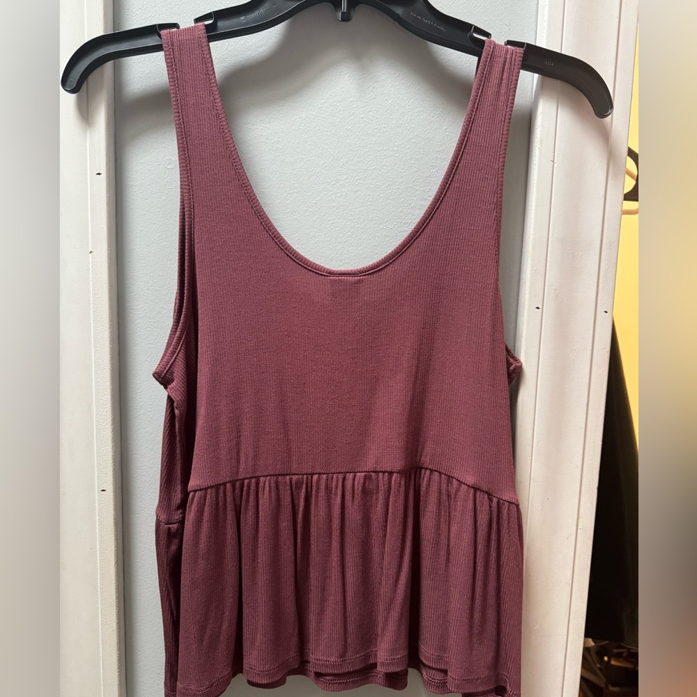 Wild Fable Mauve Peplum Tank Top
